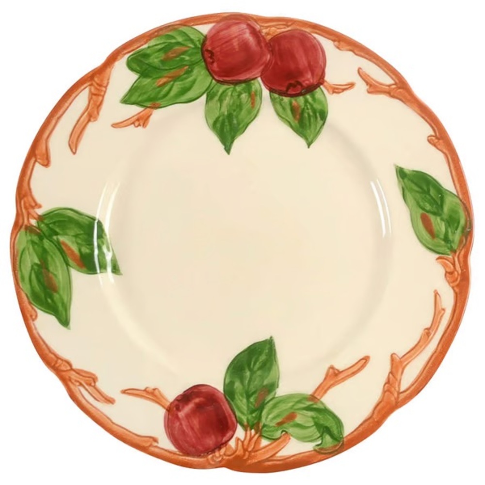 FRANCISCAN APPLE COLLECTION SET OF FOUR 8” SALAD PLATES $40.00